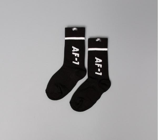 Nike Sportswear 2 Pack AF1 Sneaker Sox Crew Black/ White