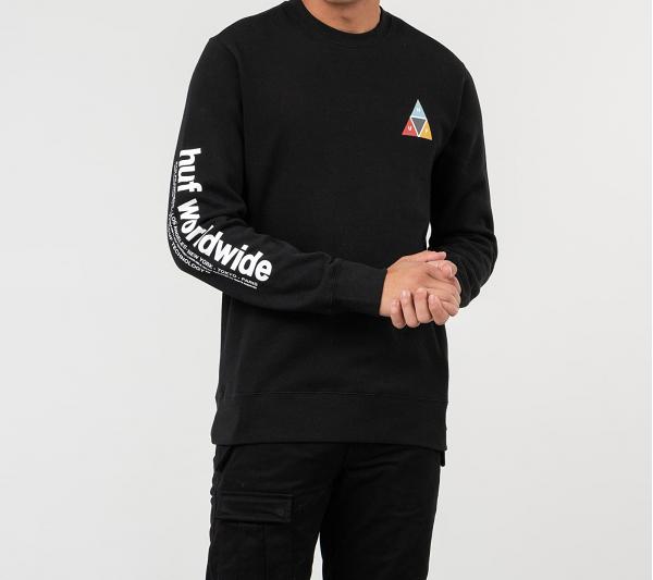 HUF Prism Crewneck Black