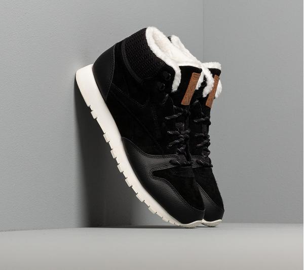 Reebok Classic Leather Arctic Boot Black/ Purple/ Chalk