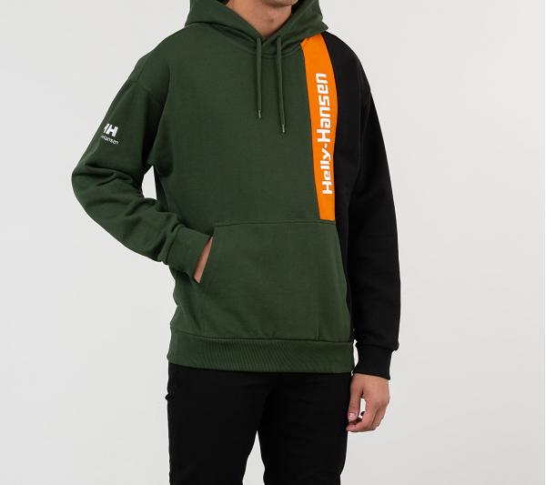 Helly Hansen YU Blocked Hoodie Mountain Green