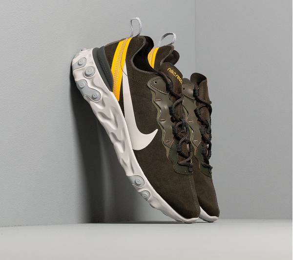 Nike React Element 55 Sequoia/ Light Bone-University Gold