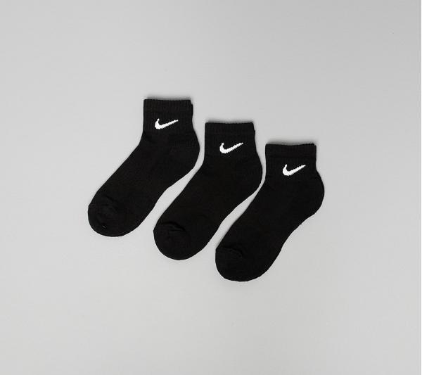 Nike U Everyday Cush Ankle Socks 3-Pack Black