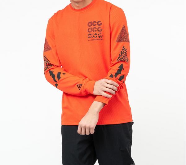 Nike ACG Knit Long Sleeve Tee Habanero Red