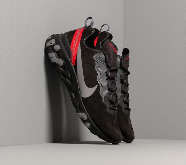 Nike React Element 55 Off Noir/ Gunsmoke-Black-University Red