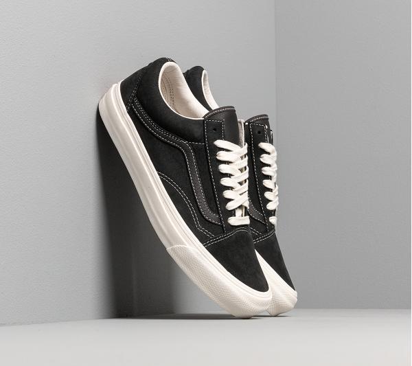 Vans OG Old Skool LX (Nubuck/ Leather) Raven/ Black