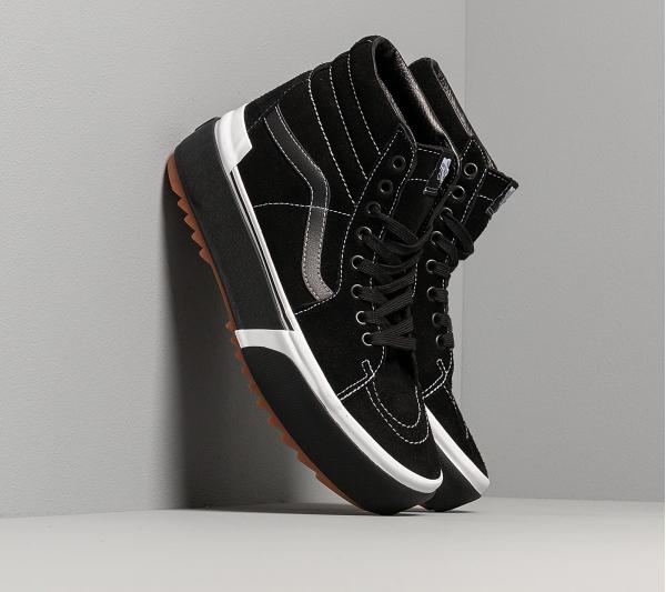 Vans SK8-Hi Stacked (Suede) Black/ Gum
