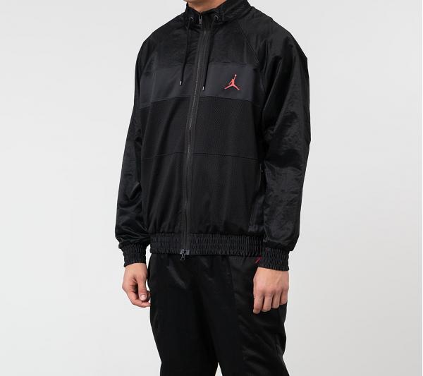 Jordan Wings Suit Jacket Black/ Black/ Black/ Gym Red