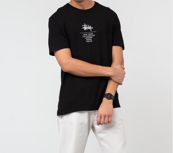 Stüssy City Stack Tee Black