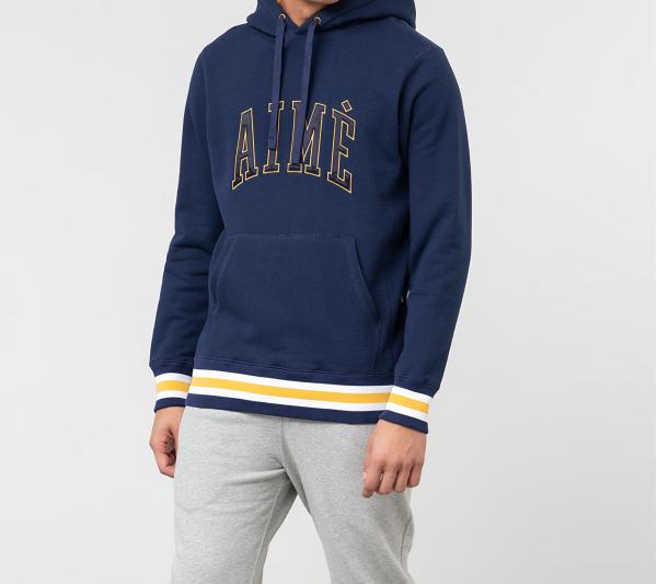 Aimé Leon Dore Terry Collegiate Hoodie Flag Navy