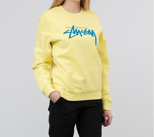 Stüssy Stock Crewneck Lemon