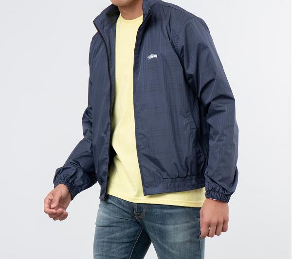 Stüssy Plaid Track Jacket Navy