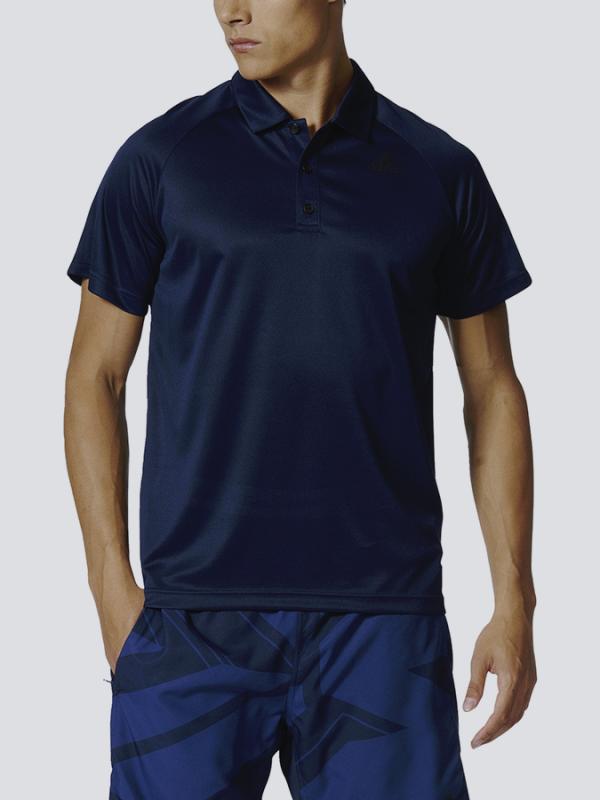 Tričko adidas Performance D2M POLO Modrá