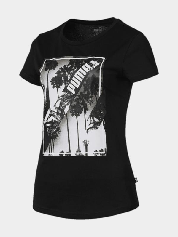 Tričko Puma Photo Tee Cotton Black Černá