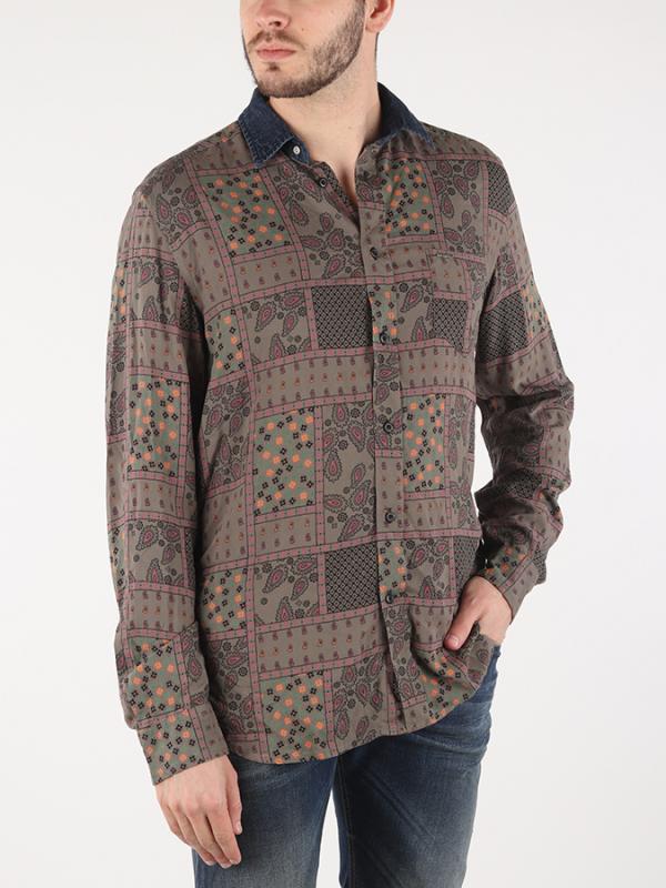 Košile Diesel S-BLINK CAMICIA Hnědá