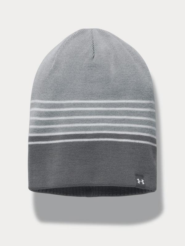 Čepice Under Armour Men\'s 4-In-1 Beanie 2.0 Šedá