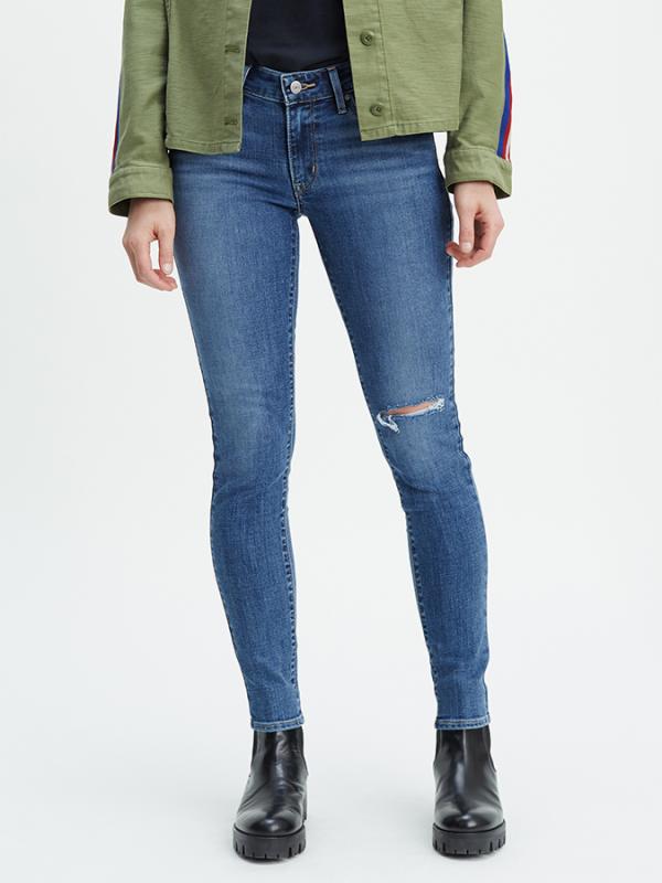 Džíny Levi's® 711 Skinny Modrá