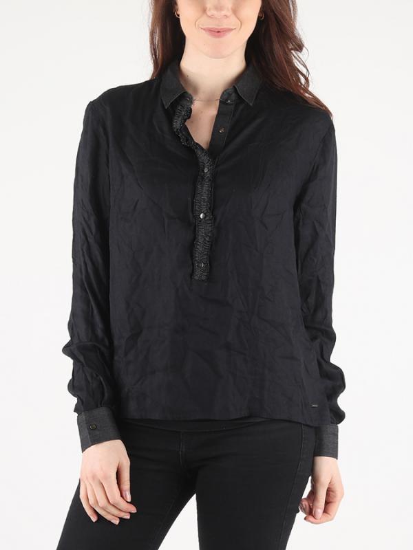 Košile Diesel PROTOTIPI CAMICIE COTONE FEMALE RAGS Černá