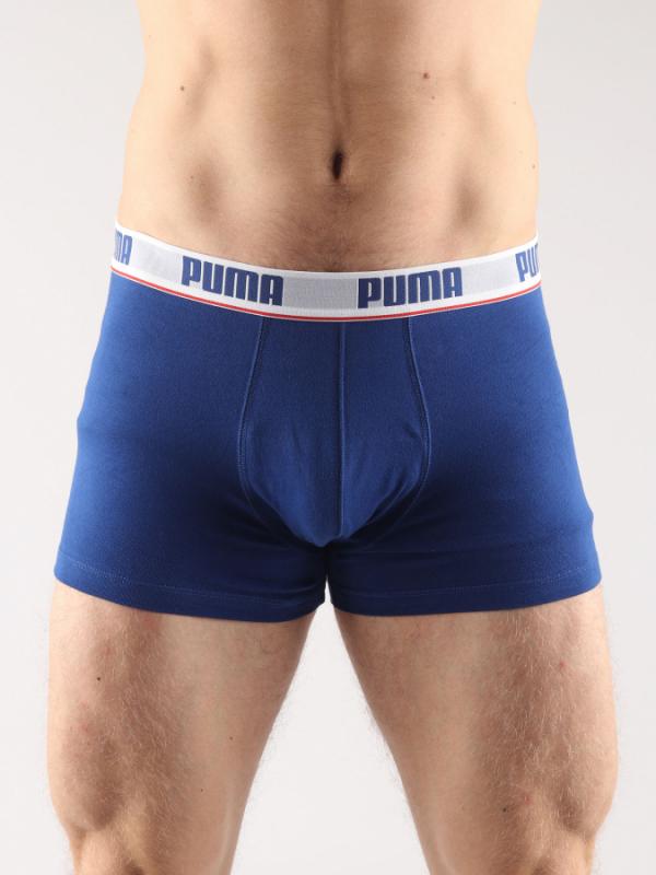 Boxerky Puma Basic Stripe Elastic Trunk 2 Pack Modrá