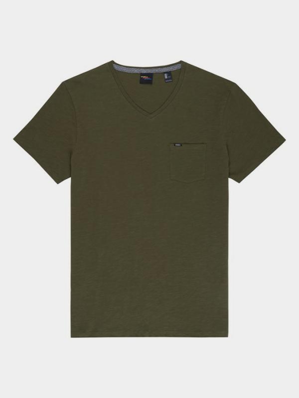 Tričko O´Neill Lm Jacks Base V Neck T-Shirt Hnědá