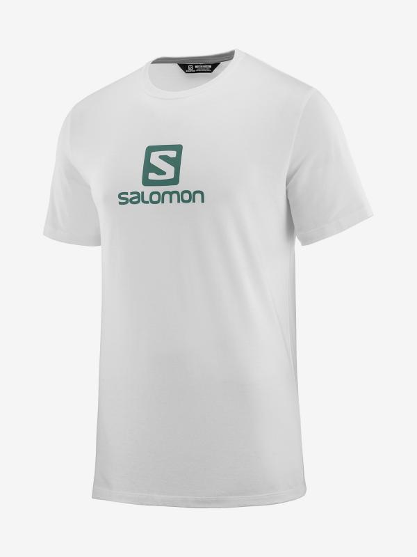 Tričko Salomon Coton Logo Ss Tee M Wh/Balsam Bílá
