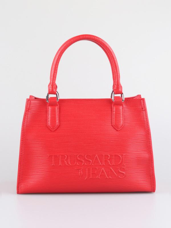 Taška Trussardi T-Tote Md Saffiano High Frequency Červená