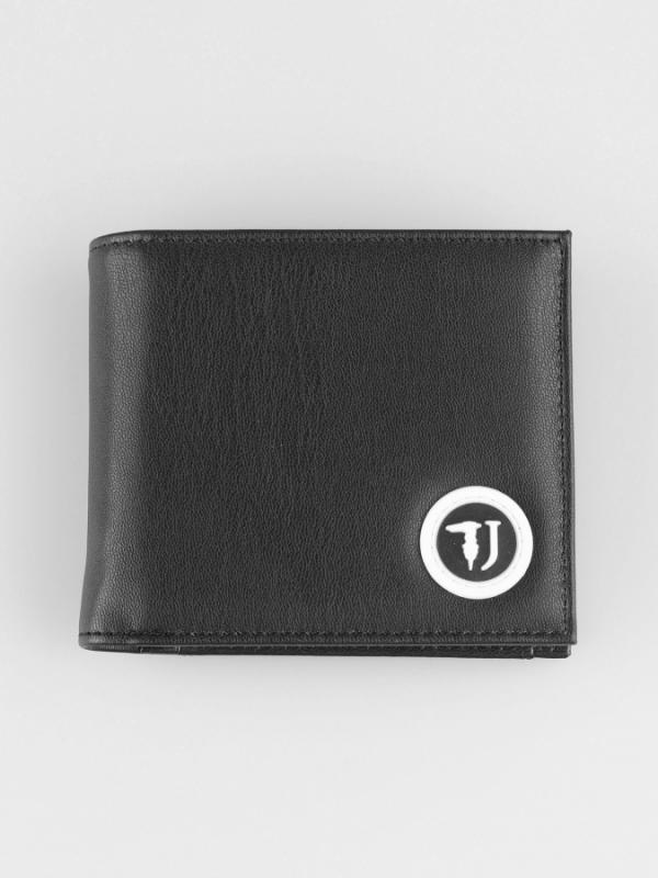 Peněženka Trussardi T-Cube Wallet Coin Ecoleather-Rubber Patch Černá
