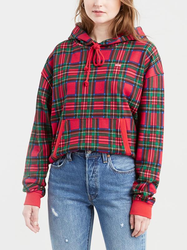 Mikina LEVI'S Unbasic Hoodie Červená