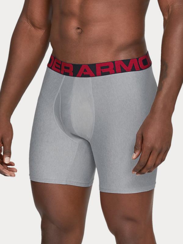 Boxerky Under Armour Tech 6In 2 Pack Šedá