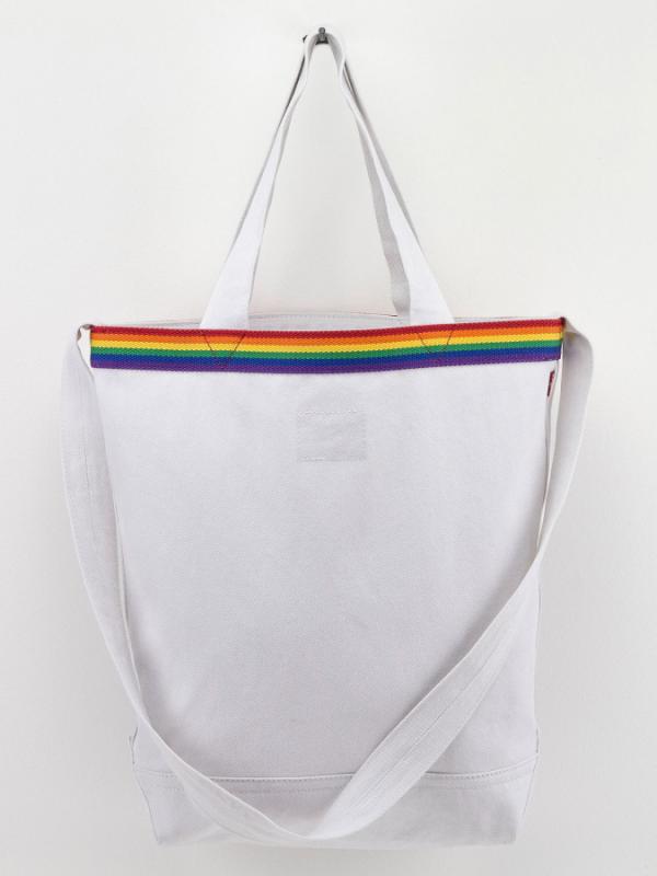 Taška LEVI'S Rainbow Tab Festival Tote Bílá
