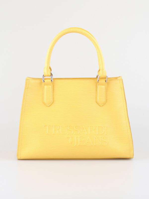 Taška Trussardi T-Tote Md Saffiano High Frequency Žlutá