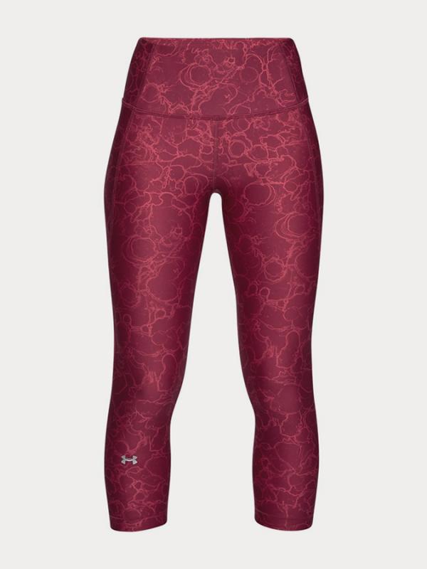 Kompresní legíny Under Armour Hg Capri Print Růžová