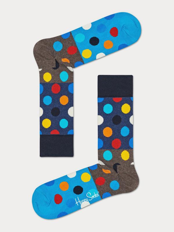 Ponožky Happy Socks Big Dot Block Sock Barevná