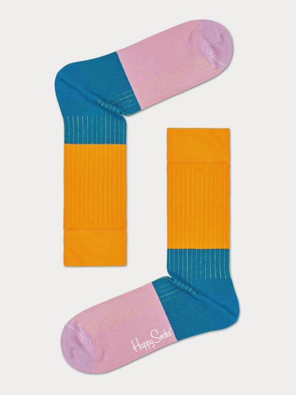 Ponožky Happy Socks Block Rib Sock Barevná
