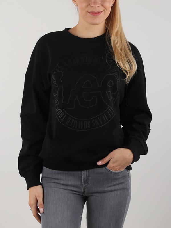 Mikina Lee Logo Sws Black Černá