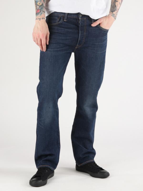 Džíny LEVI'S 501 ORIGINAL FIT CHIP Modrá