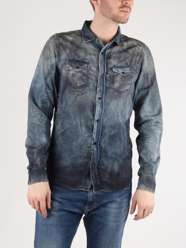 Košile Diesel SONORA CAMICIA Modrá