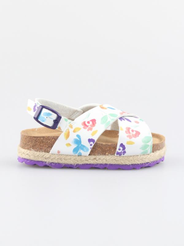 Sandály Paez Bio Cross Flowery White Barevná