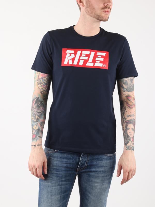 Tričko Rifle M-T-Shirt G/Collo Mc Černá