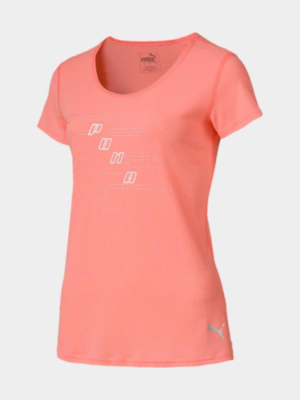 Tričko Puma Ignite S S Logo Tee Oranžová