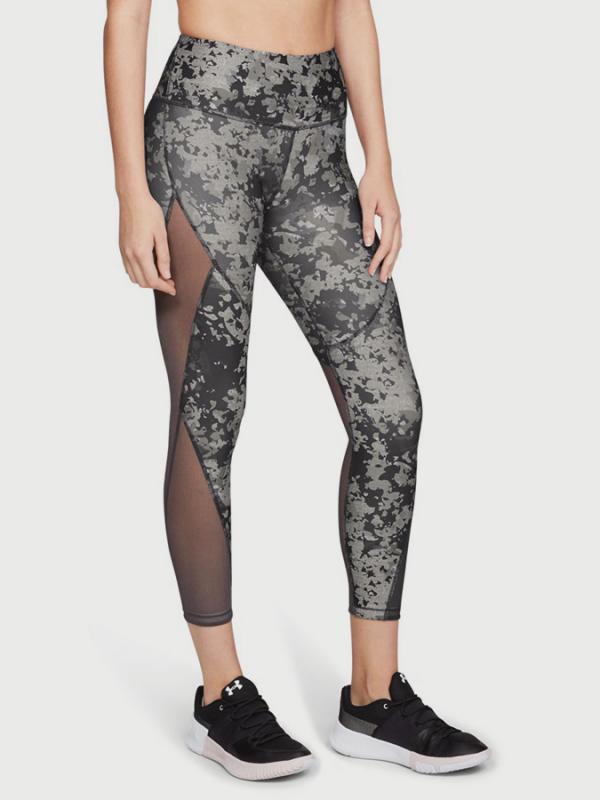 Kompresní legíny Under Armour HG Ankle Crop Dbl Nov Pnt Šedá