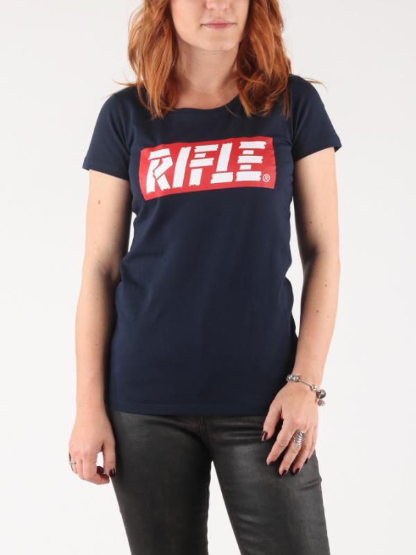 Tričko Rifle W-T-Shirt G/Collo Mc Modrá