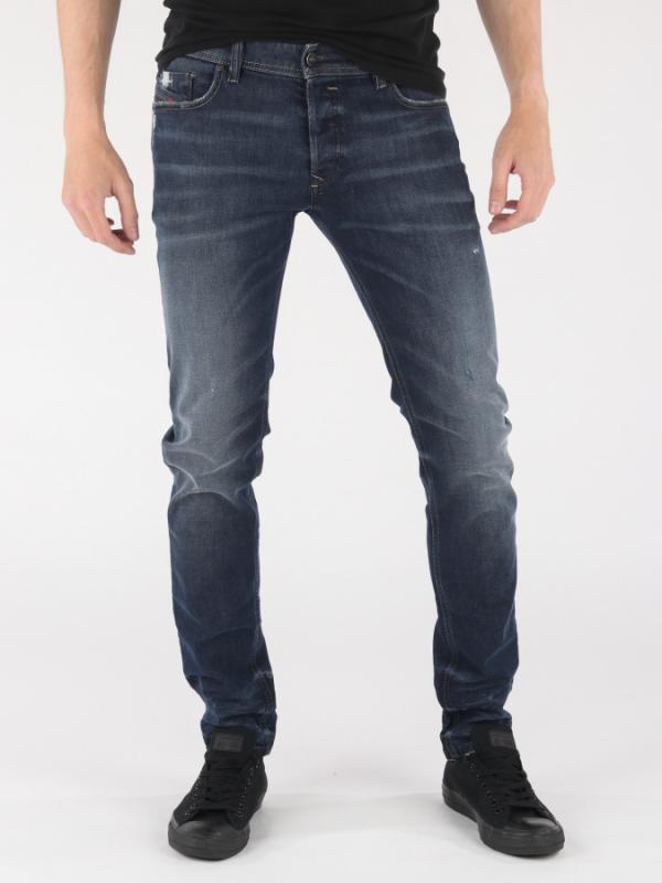 Džíny Diesel Sleenker L.32 Pantaloni Modrá