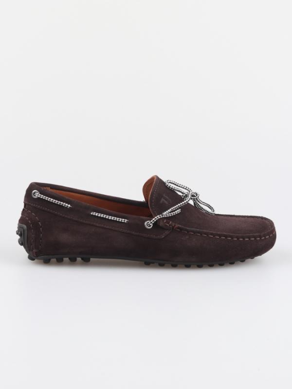 Boty Trussardi Loafer Suede Hnědá
