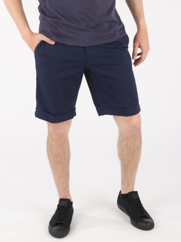 Kraťasy Trussardi Aviator Fit Shorts - Garment Dyed Modrá