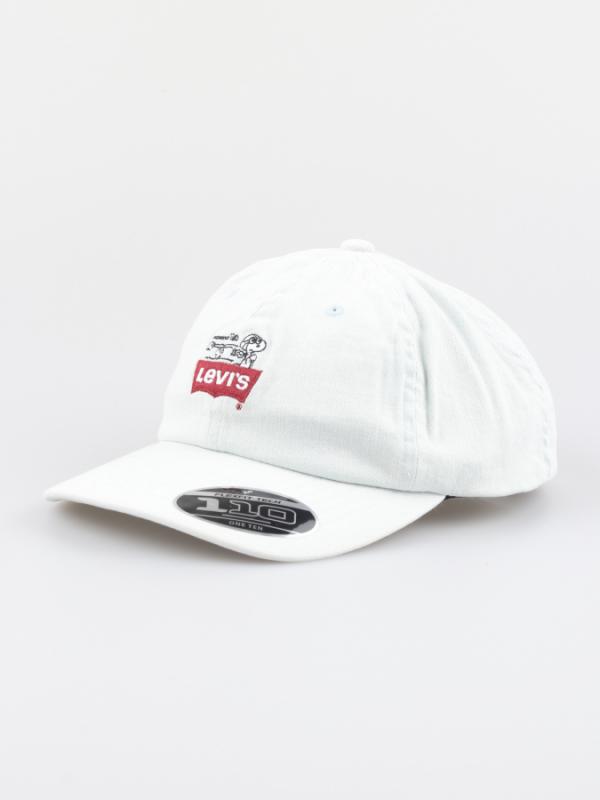 Kšiltovka LEVI\'S Peanuts Flexfit Hat Bílá