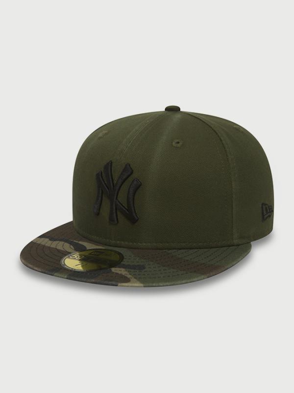 Kšiltovka New Era 5950 MLB washd camo fit NEYYAN Zelená