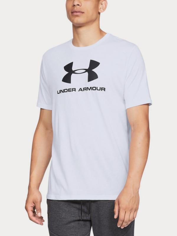 Tričko Under Armour Sportstyle Logo Ss Bílá
