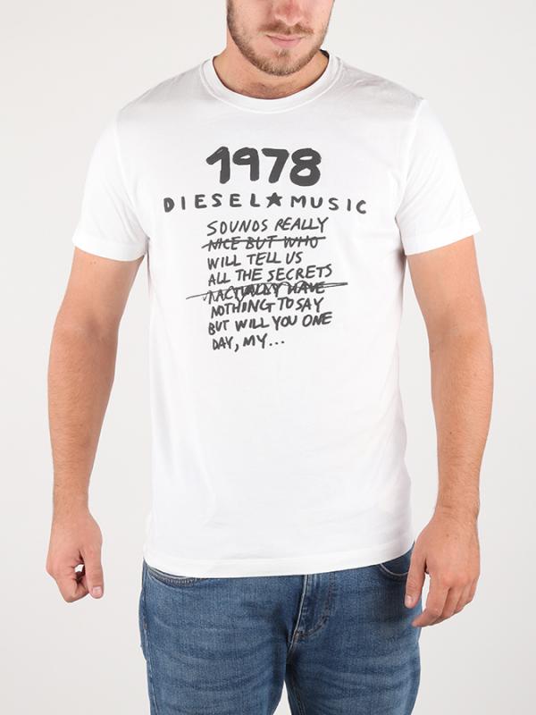 Tričko Diesel T-Diego-Nb Maglietta Bílá