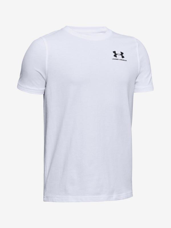Tričko Under Armour Eu Cotton Short Sleeve Bílá