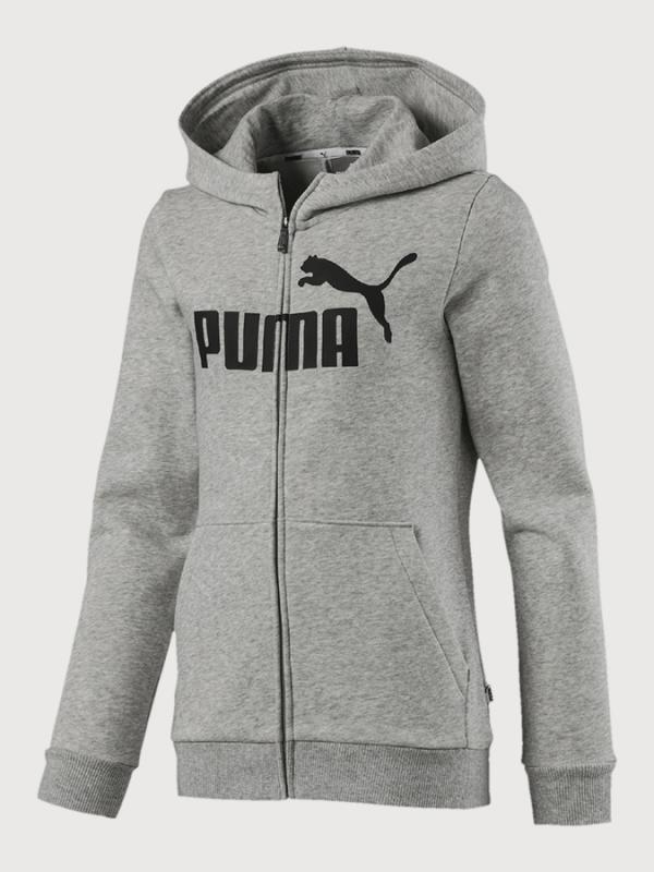 Mikina Puma Essentials Hooded Jacket Šedá